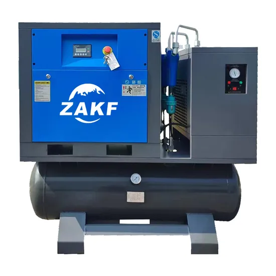 Painting Sandblasting Stationary Oil Injected Laser Cutting Industrial High Pressure with Dryer 400L 500L Tank Mounted All in One Integrated Screw Compressor